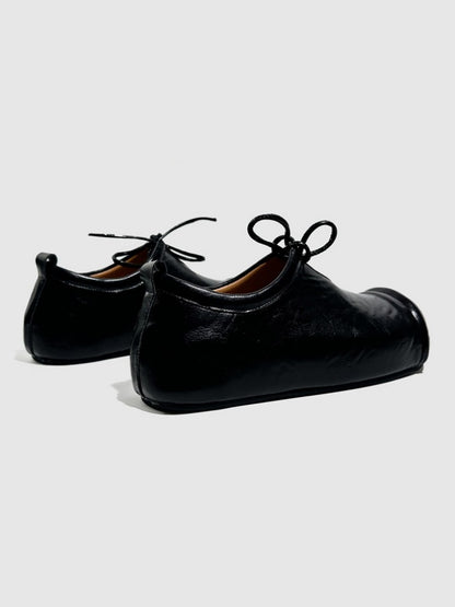 Wrapped Toe High End Platform Lace-Up Leather Loafers【s0000016774】