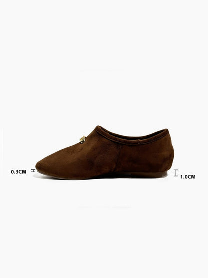 Gold Metal String Cloud Ballet Shoes【s0000016775】