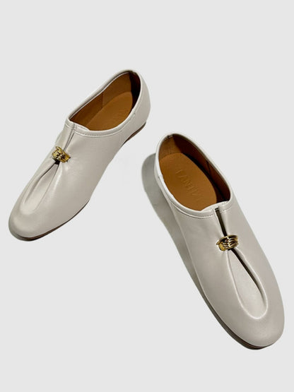 Gold Metal String Cloud Ballet Shoes【s0000016775】