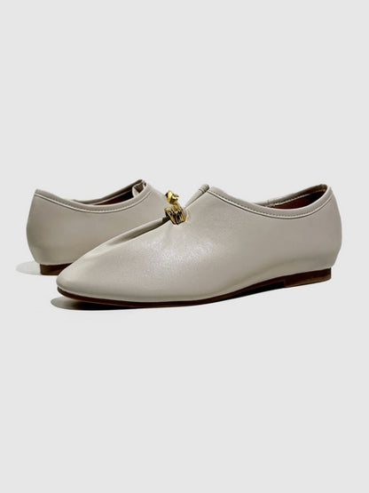 Gold Metal String Cloud Ballet Shoes【s0000016775】