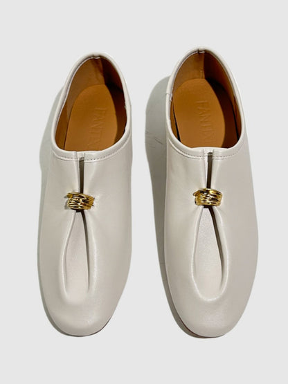 Gold Metal String Cloud Ballet Shoes【s0000016775】