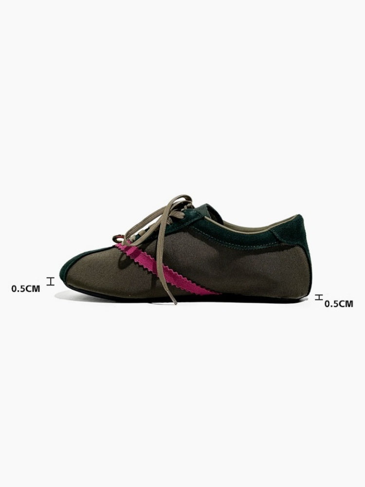 Deconstruct Gold Buckle Color Blocked Training Shoes【s0000016779】