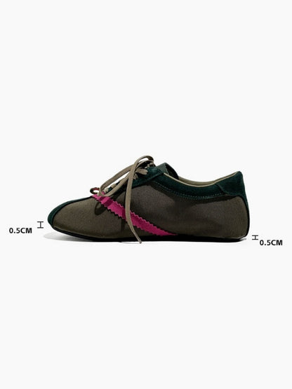 Deconstruct Gold Buckle Color Blocked Training Shoes【s0000016779】