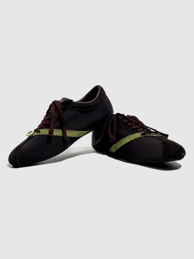 Deconstruct Gold Buckle Color Blocked Training Shoes【s0000016779】