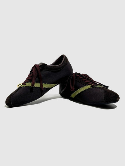 Deconstruct Gold Buckle Color Blocked Training Shoes【s0000016779】