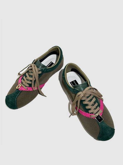 Deconstruct Gold Buckle Color Blocked Training Shoes【s0000016779】