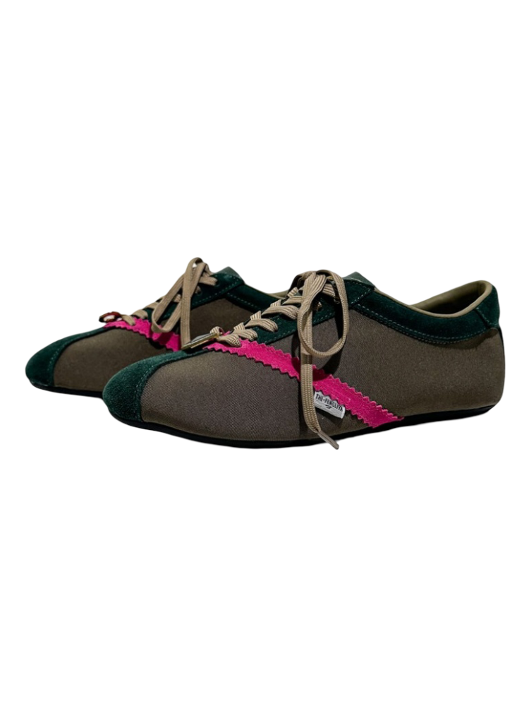Deconstruct Gold Buckle Color Blocked Training Shoes【s0000016779】