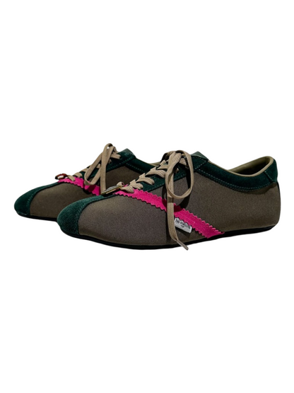 Deconstruct Gold Buckle Color Blocked Training Shoes【s0000016779】