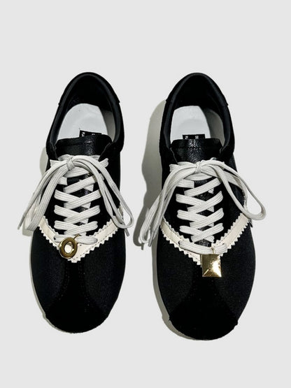 Deconstruct Gold Buckle Color Blocked Training Shoes【s0000016779】