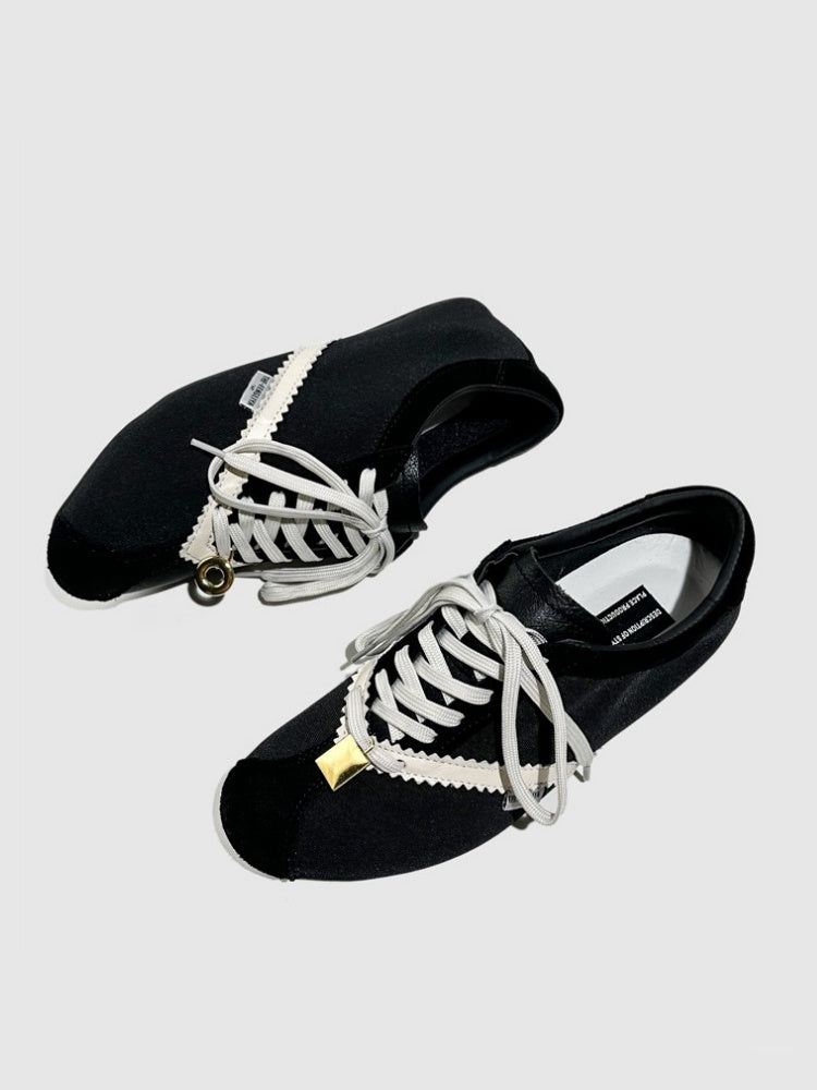 Deconstruct Gold Buckle Color Blocked Training Shoes【s0000016779】