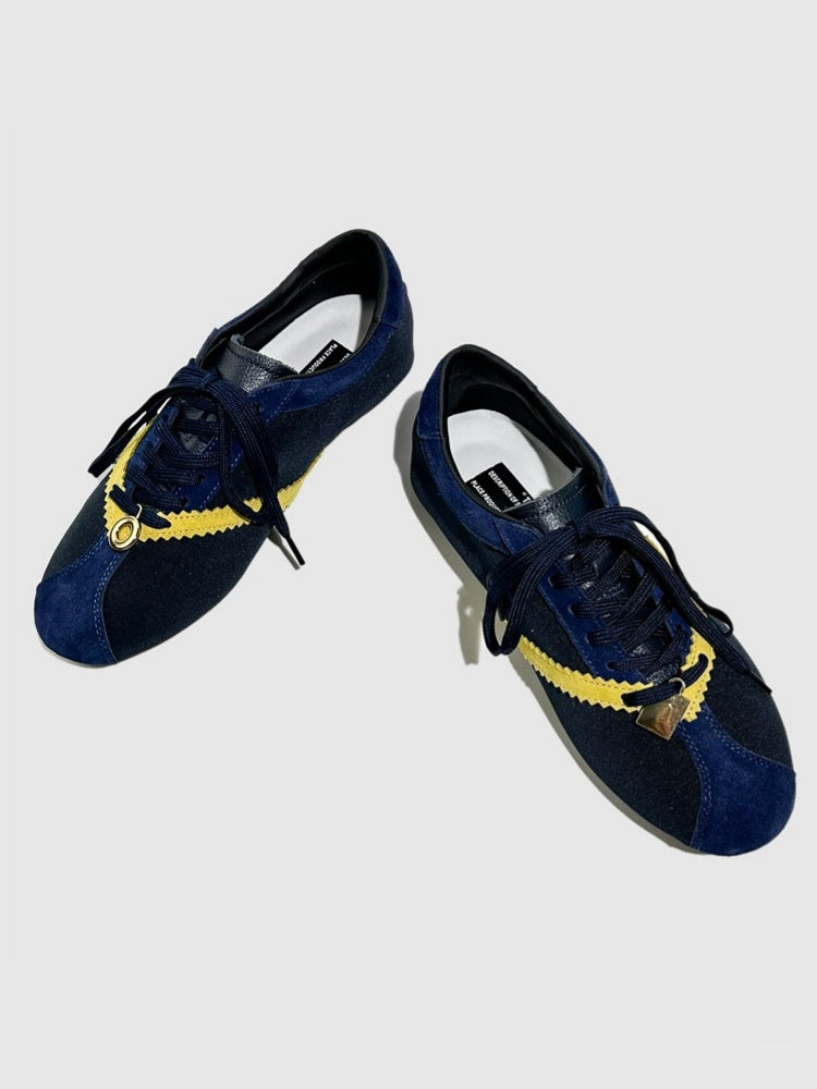 Deconstruct Gold Buckle Color Blocked Training Shoes【s0000016779】