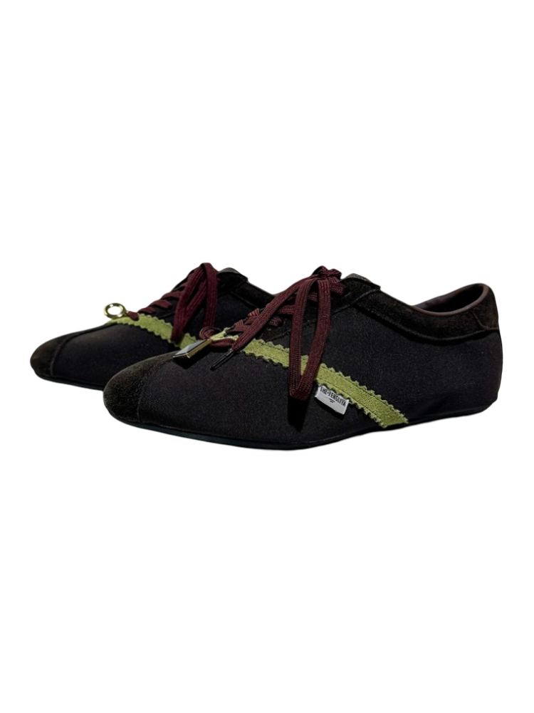 Deconstruct Gold Buckle Color Blocked Training Shoes【s0000016779】