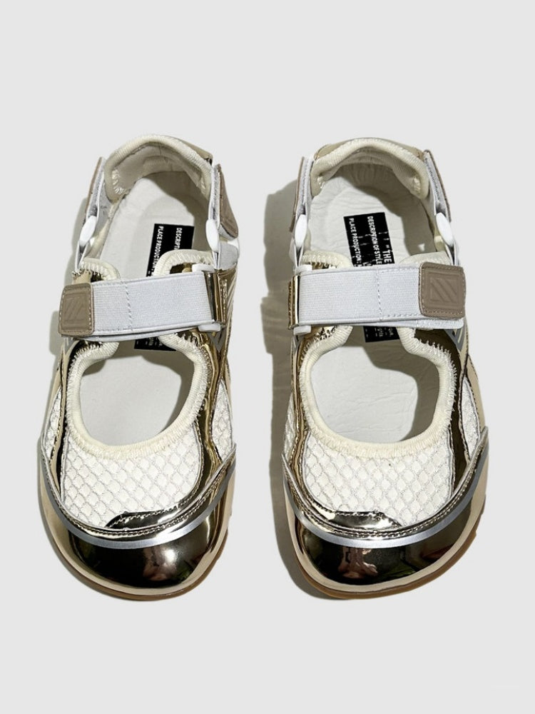 Genuine leather Mesh Velcro Shoes【s0000016780】