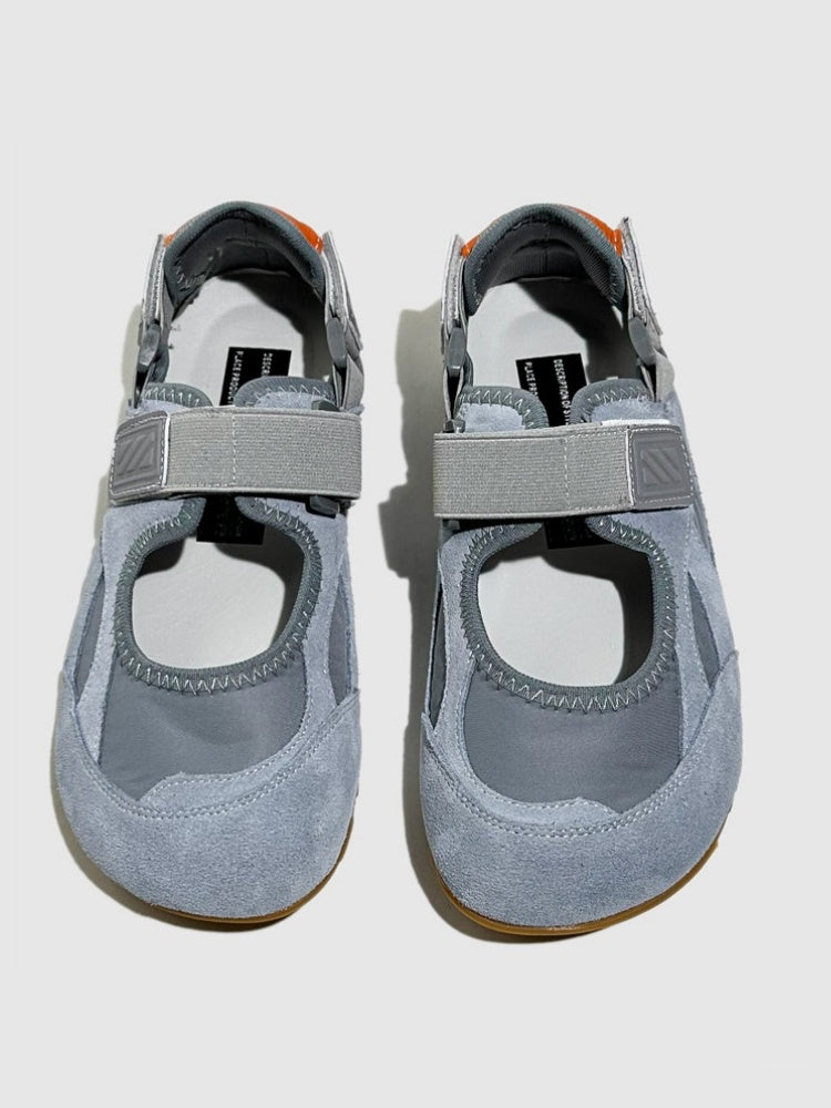 Leather Patchwork German Training Velcro Sandals【s0000016781】