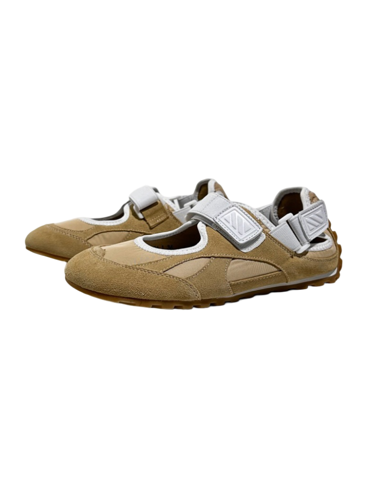 Leather Patchwork German Training Velcro Sandals【s0000016781】