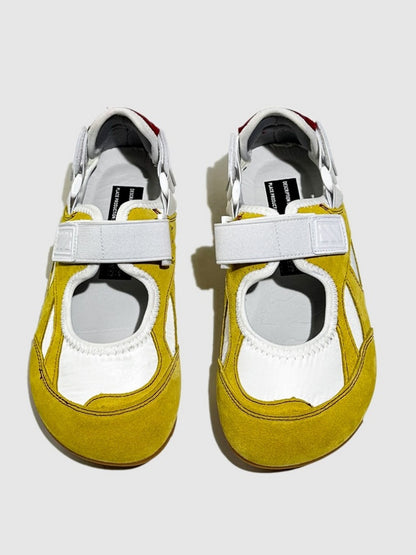 Leather Patchwork German Training Velcro Sandals【s0000016781】