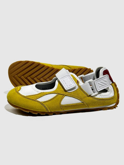 Leather Patchwork German Training Velcro Sandals【s0000016781】