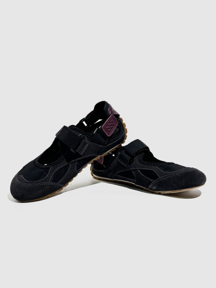 Leather Patchwork German Training Velcro Sandals【s0000016781】