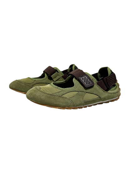 Leather Patchwork German Training Velcro Sandals【s0000016781】