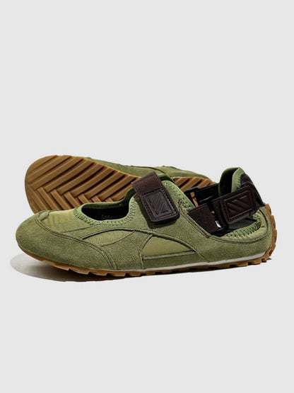 Leather Patchwork German Training Velcro Sandals【s0000016781】