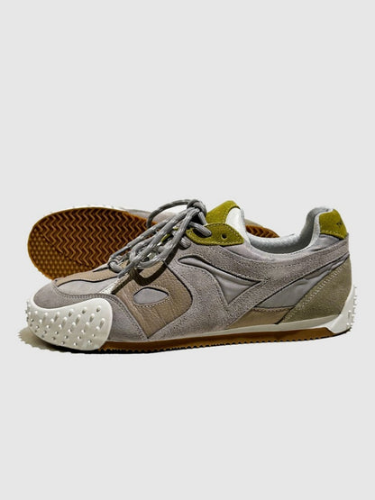 Vintage Stitching German Leather Lace-Up Sneakers【s0000016783】