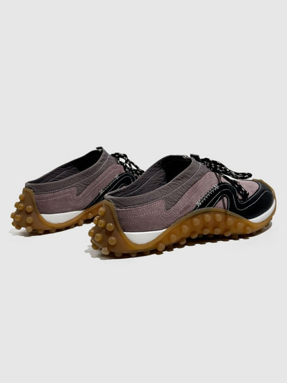 Genuine Leather Vintage Platform Two-Tone Slip-On Shoes【s0000016788】