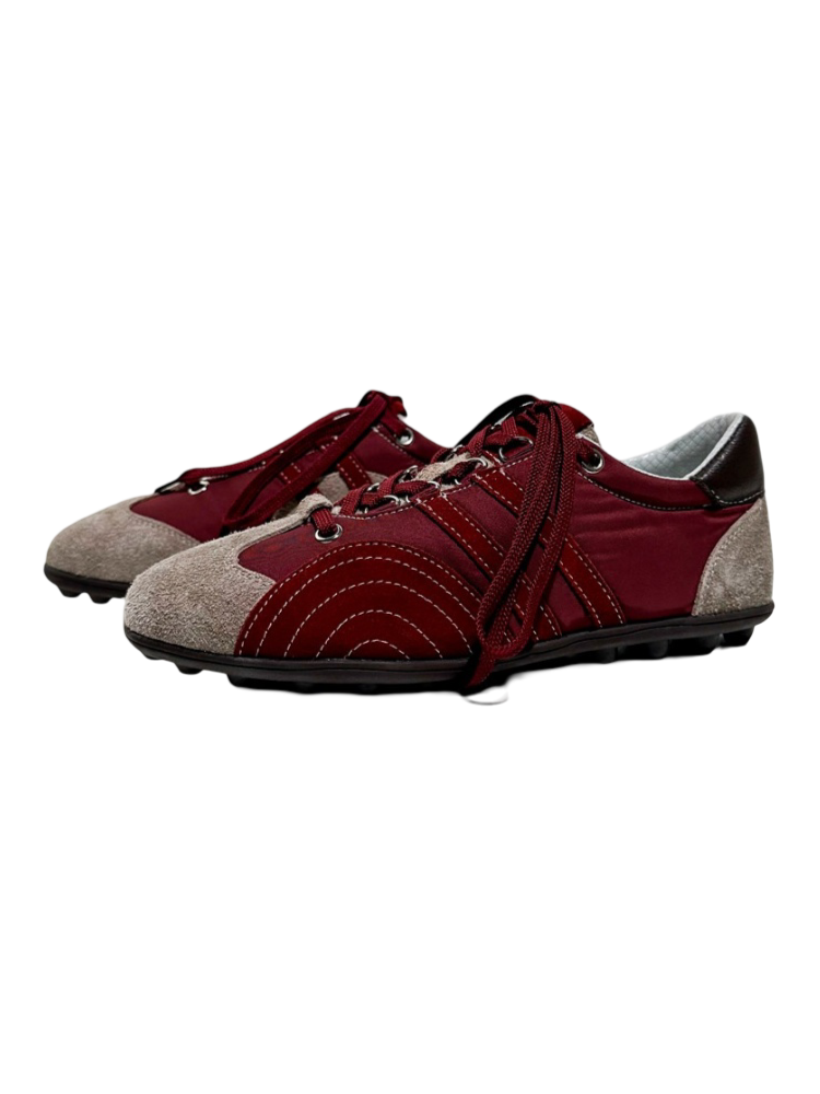 Stitching Design German Lace-Up Leather Training Shoes【s0000016790】