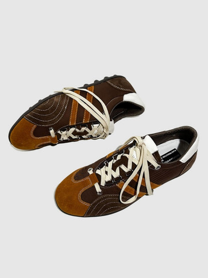 Stitching Design German Lace-Up Leather Training Shoes【s0000016790】