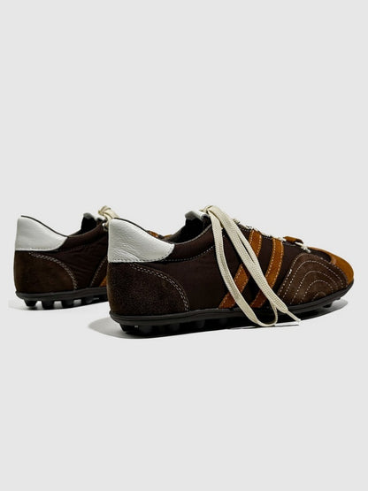 Stitching Design German Lace-Up Leather Training Shoes【s0000016790】