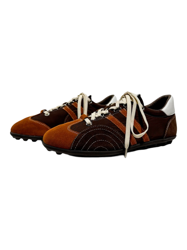 Stitching Design German Lace-Up Leather Training Shoes【s0000016790】