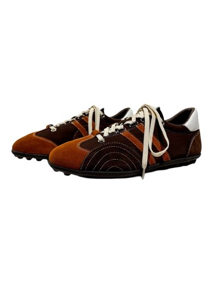 Stitching Design German Lace-Up Leather Training Shoes【s0000016790】