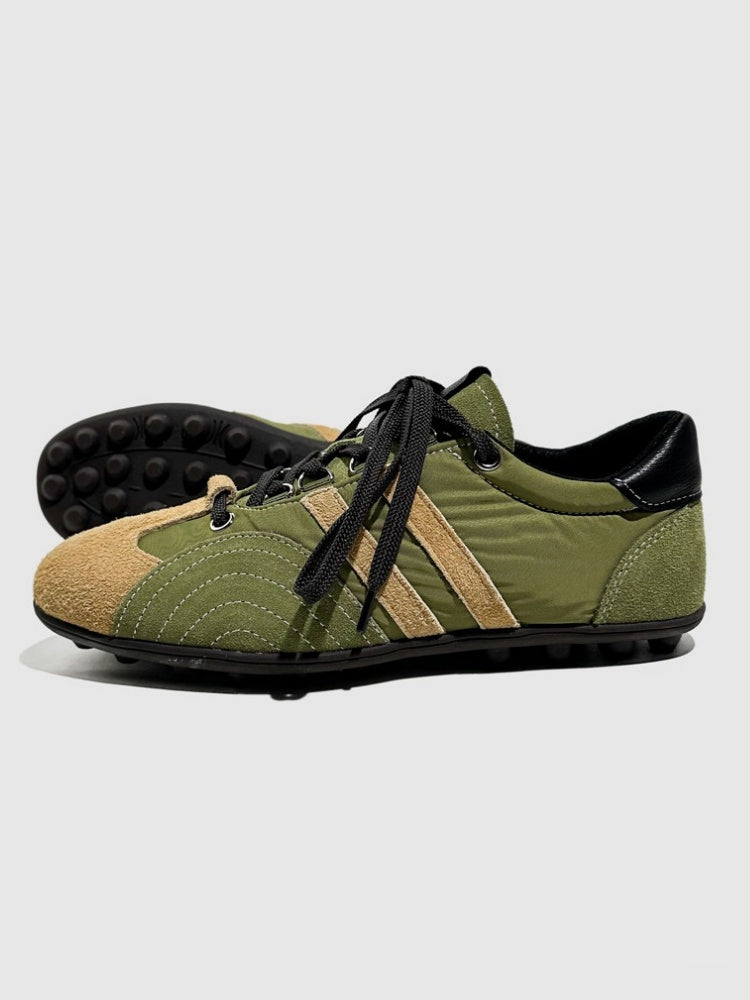 Stitching Design German Lace-Up Leather Training Shoes【s0000016790】