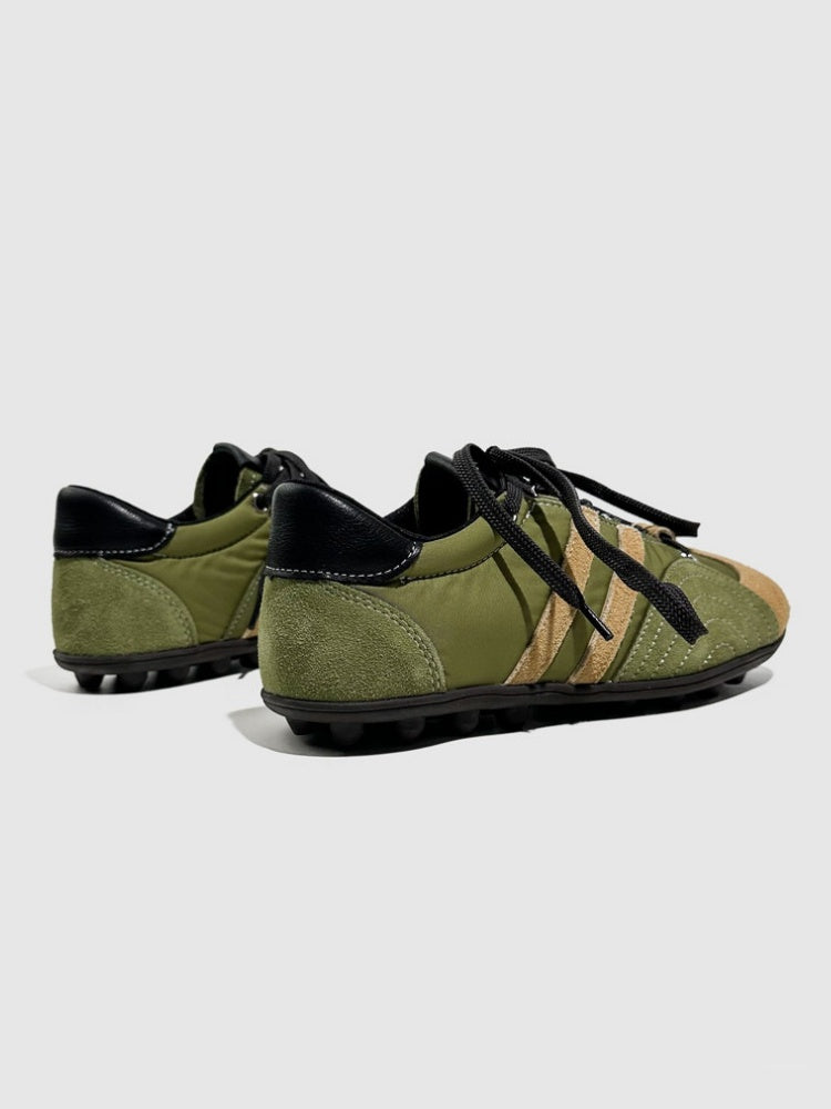 Stitching Design German Lace-Up Leather Training Shoes【s0000016790】