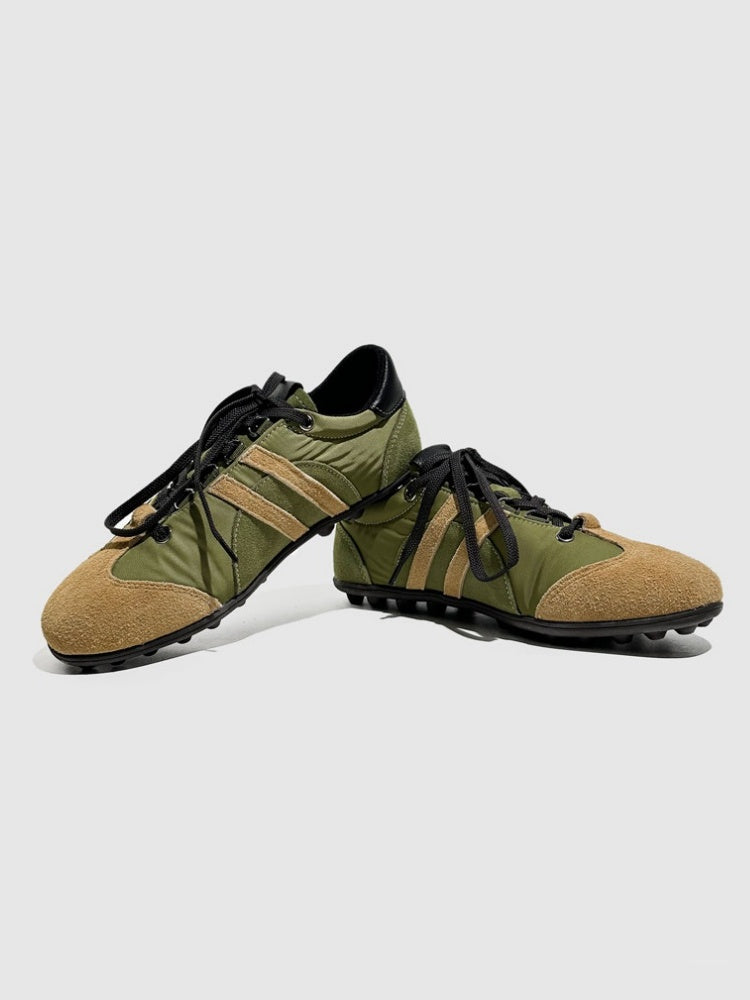 Stitching Design German Lace-Up Leather Training Shoes【s0000016790】