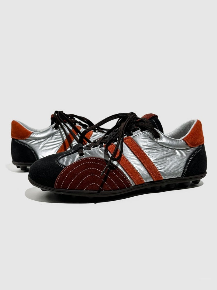 Stitching Design German Lace-Up Leather Training Shoes【s0000016790】