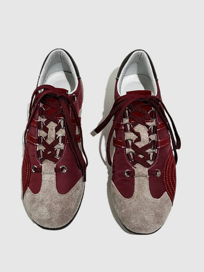Stitching Design German Lace-Up Leather Training Shoes【s0000016790】