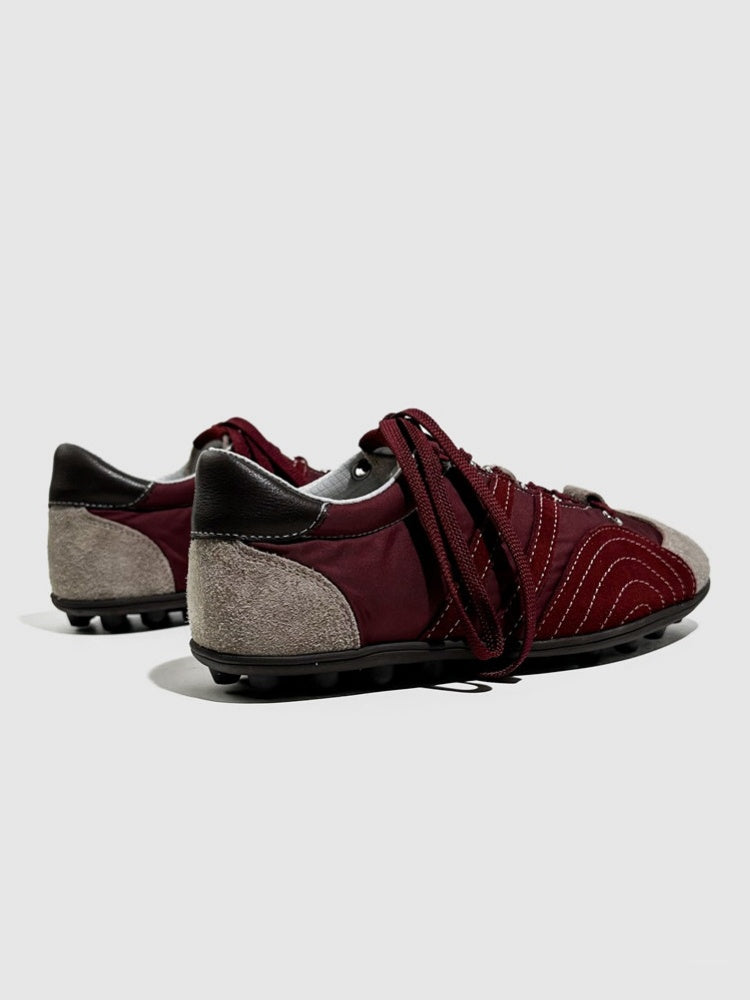 Stitching Design German Lace-Up Leather Training Shoes【s0000016790】
