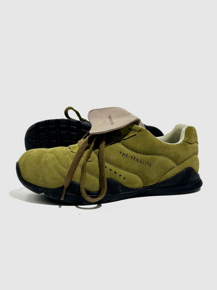 Cute Retro German Niche Non-Collision Leather Lace-Up Training Shoes【s0000016791】