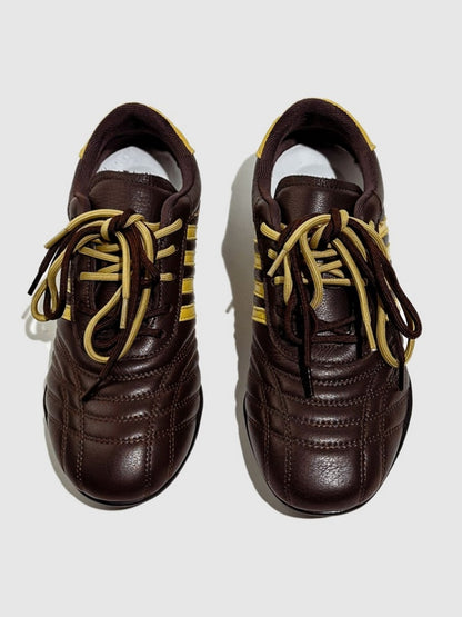 Niche Vintage German Soft Sole Leather Lace-Up Training Shoes【s0000016792】