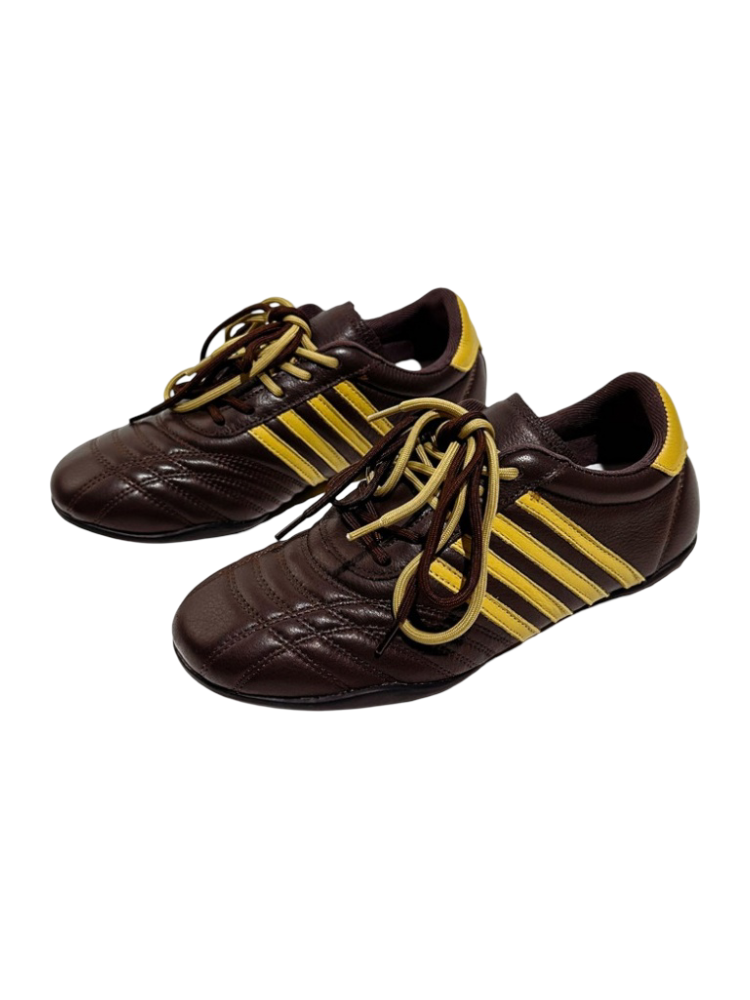 Niche Vintage German Soft Sole Leather Lace-Up Training Shoes【s0000016792】