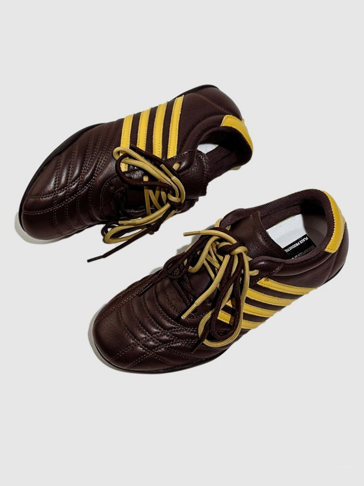 Niche Vintage German Soft Sole Leather Lace-Up Training Shoes【s0000016792】