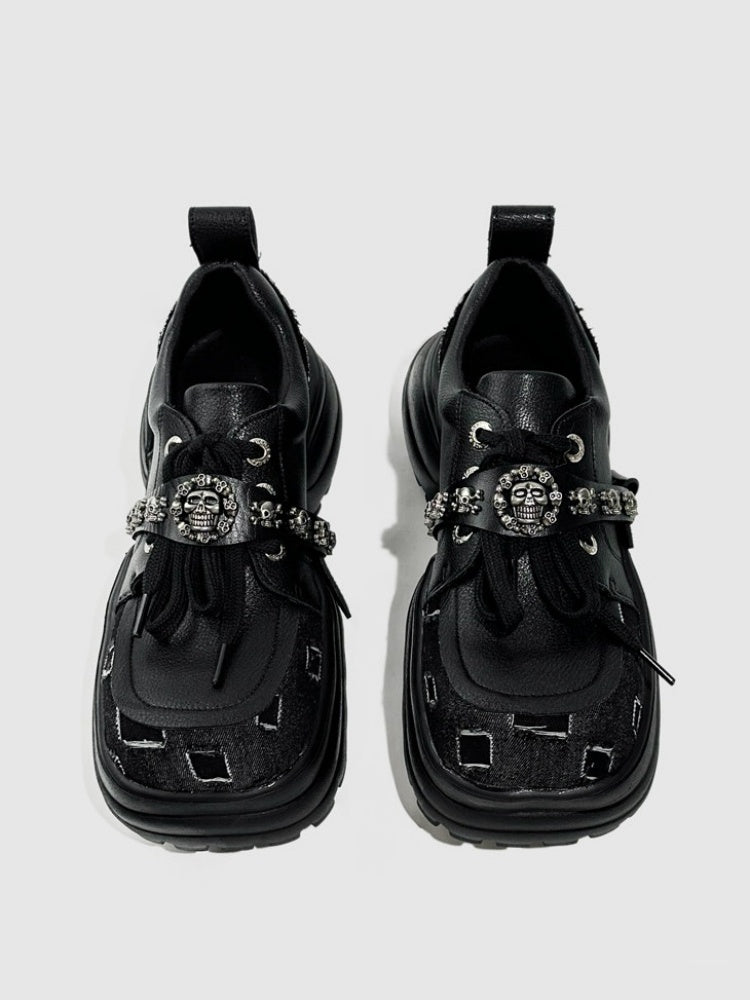 Original Punk International Trendy Platform Lace-up Loafers【s0000016793】