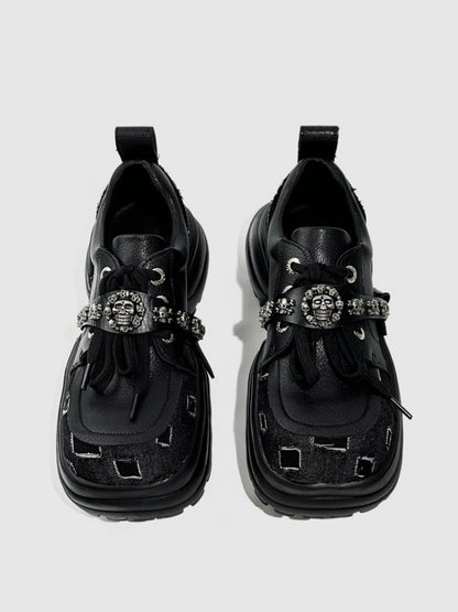 Original Punk International Trendy Platform Lace-up Loafers【s0000016793】