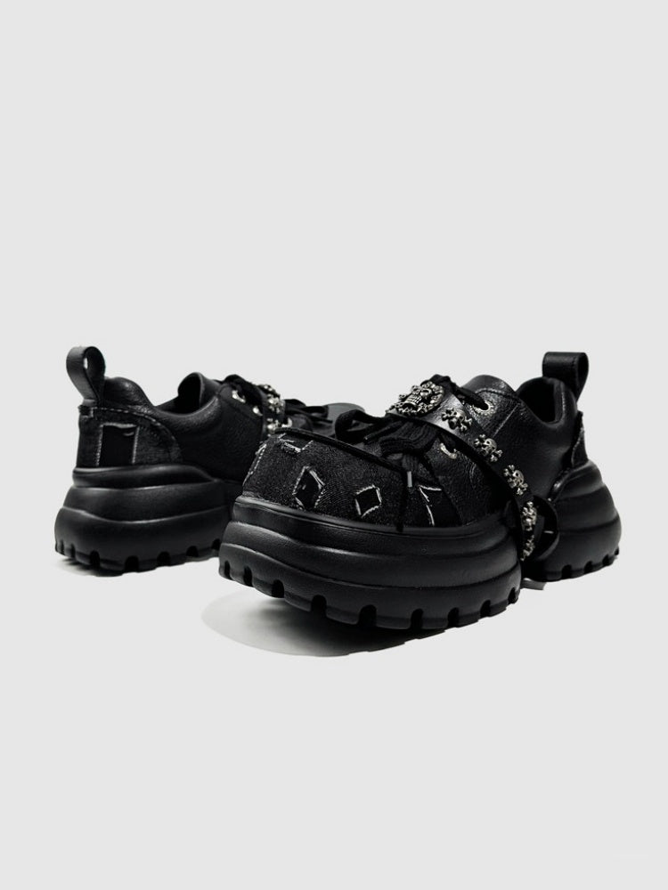 Original Punk International Trendy Platform Lace-up Loafers【s0000016793】