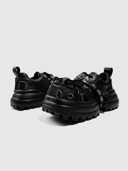 Original Punk International Trendy Platform Lace-up Loafers【s0000016793】