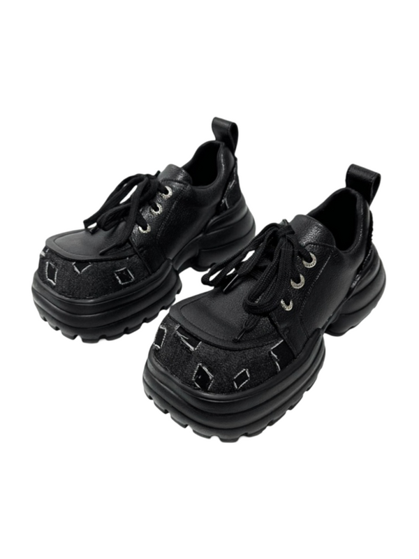 Original Punk International Trendy Platform Lace-up Loafers【s0000016793】