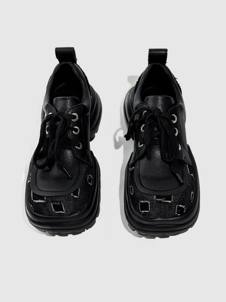 Original Punk International Trendy Platform Lace-up Loafers【s0000016793】