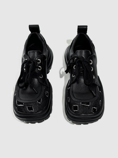 Original Punk International Trendy Platform Lace-up Loafers【s0000016793】