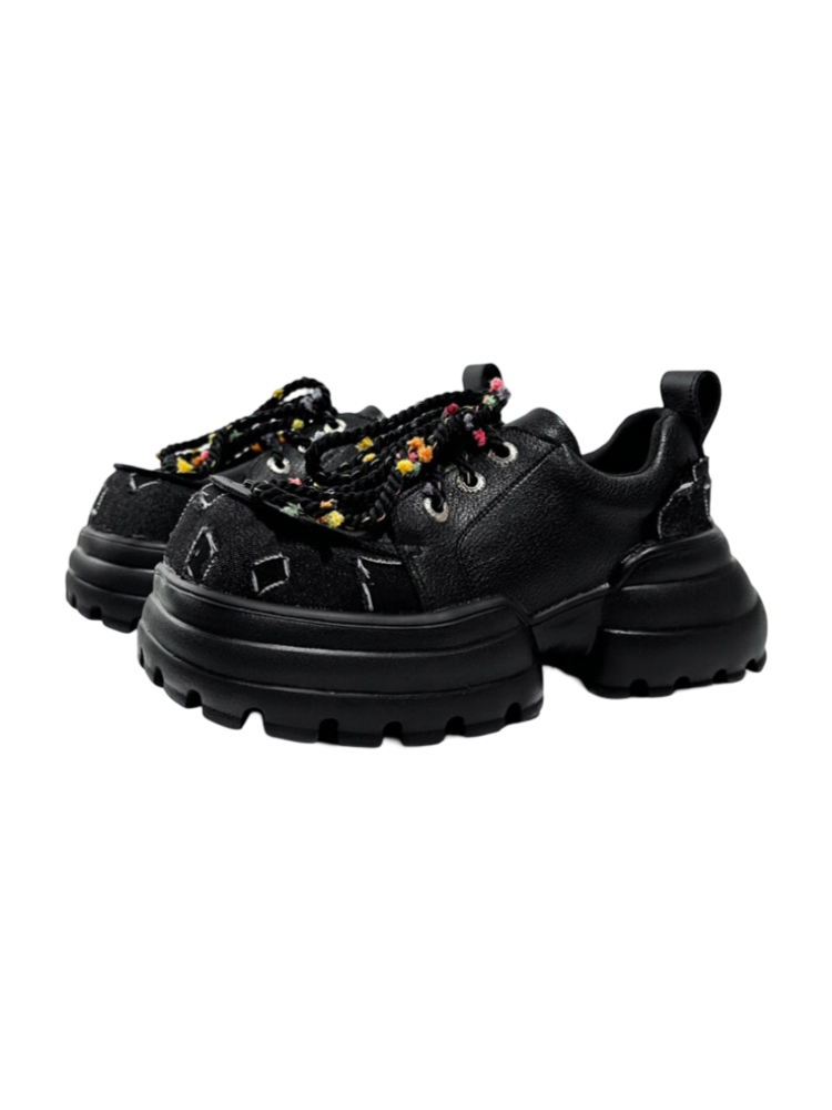 Original Punk International Trendy Platform Lace-up Loafers【s0000016793】
