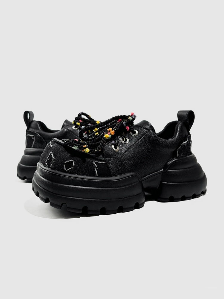 Original Punk International Trendy Platform Lace-up Loafers【s0000016793】